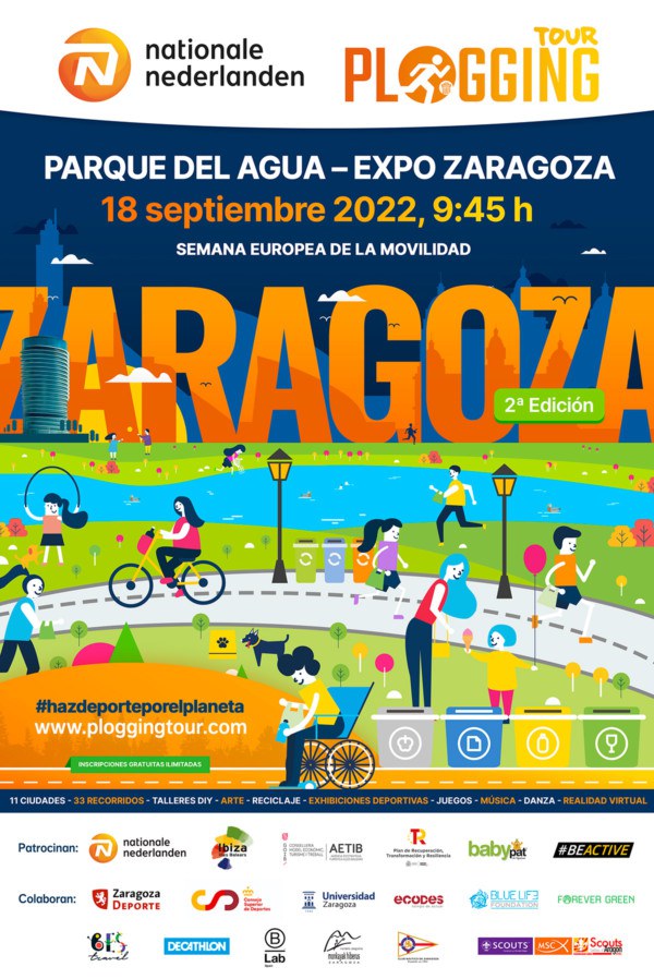 El Plogging Tour recala de nuevo a Zaragoza